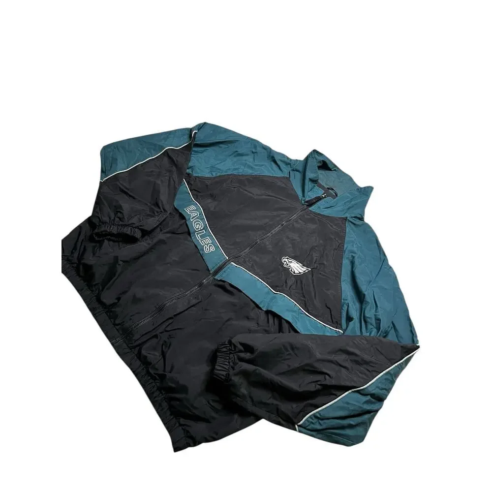Vintage 90's Philadelphia Eagles  Zip Up Windbreaker Jacket Men’s Sz XL  Y2K - Picture 8 of 10